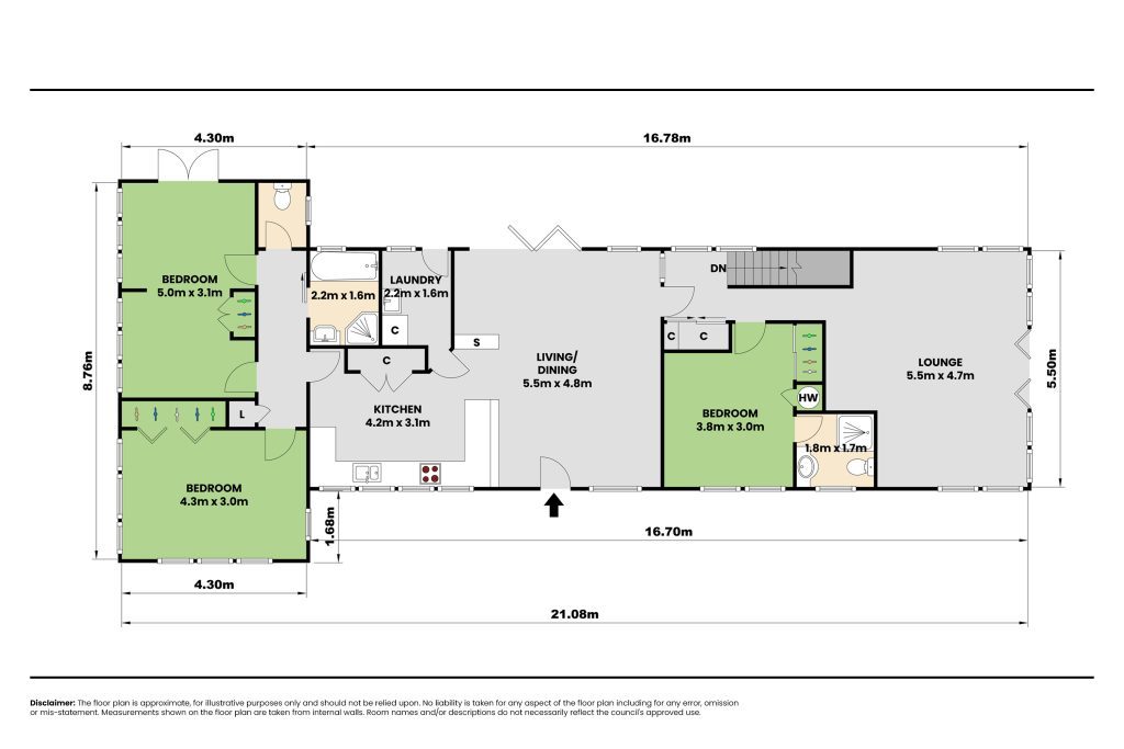 UH 165 Floor Plan